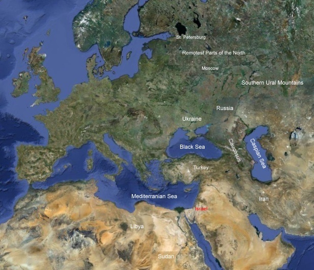 Location of Ezekiel's Nations